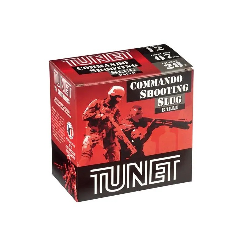 Cartouche à Balle Tunet Commando Slug 12/67 | Chasse-Tir-Concept