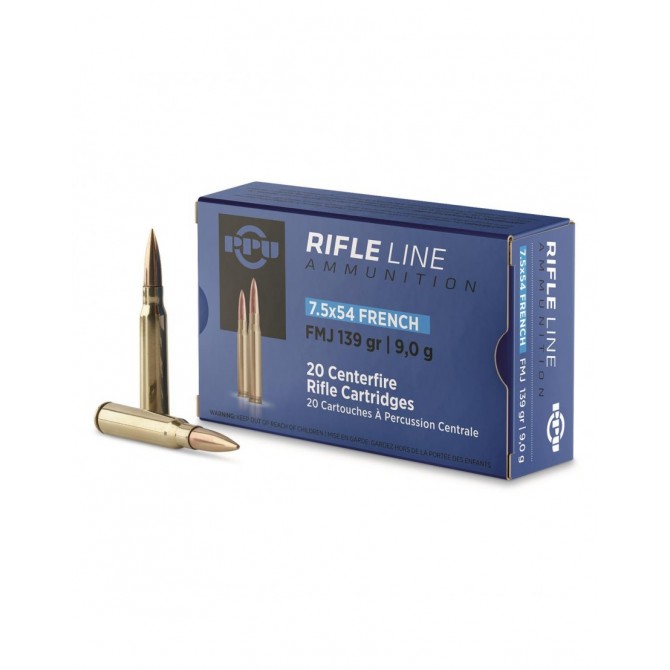 20 CARTOUCHES PARTIZAN 7.5X54 FRENCH 139GR FMJ 20 CARTOUCHES PARTIZAN 7.5X54 FRENCH 139GR FMJ