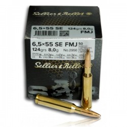 50 cartouches 6.5x55 SE 124...