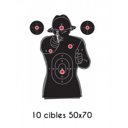 10 Cibles silhouette 2...