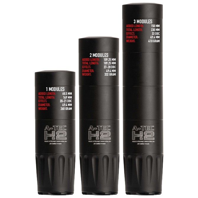 Modérateur h2-1 cal. 223 A-TEC