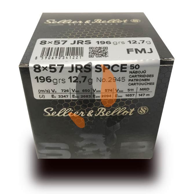 Balles Sellier & Bellot 8x57 JRS FMJ 196 grs