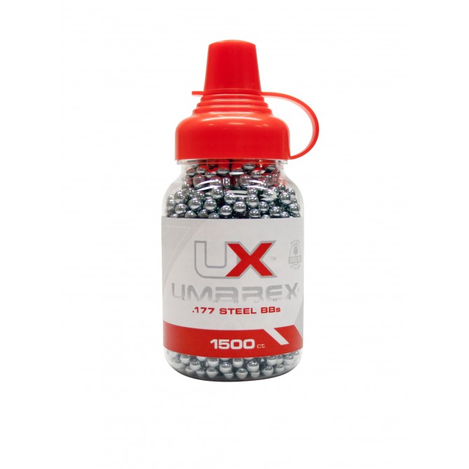 1500 billes d'acier nickelées Umarex, 4.5 mm BB 1500 billes d'acier nickelées Umarex, 4.5 mm BB