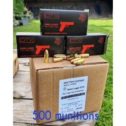500 munitions GECO DTX 9x19...