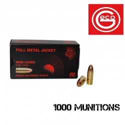 1000 munitions GECO 9mm...