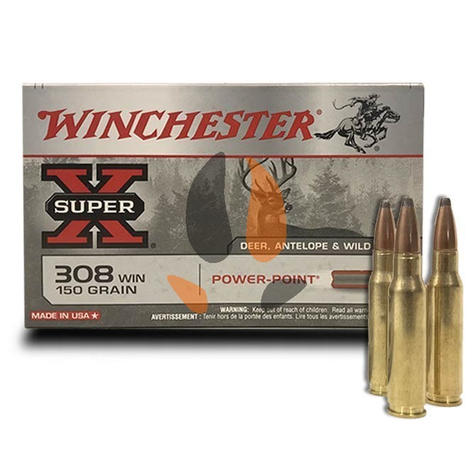 Winchester Power Point Super X 308 Win : 150 Grs, chasse-concept.com Winchester Power Point Super X 308 Win : 150 Grs, chasse-concept.com