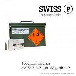 1000 cartouches SWISS P 223...