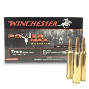 Balles Winchester 7mm Rem Mag 150 Gr Power Max Bonded