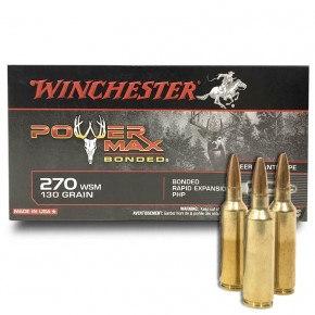 Balles Winchester 270 Wsm Power Max Bonded 130 Gr