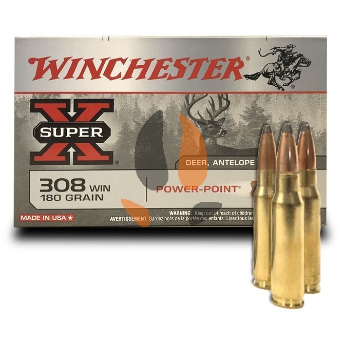 Winchester Power Point 308 Win : 180 Grs, chasse-concept.com Winchester Power Point 308 Win : 180 Grs, chasse-concept.com