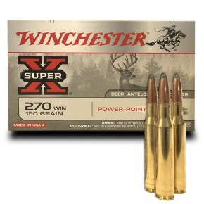 Balles WInchester 270 Win Power Point 150 Grs
