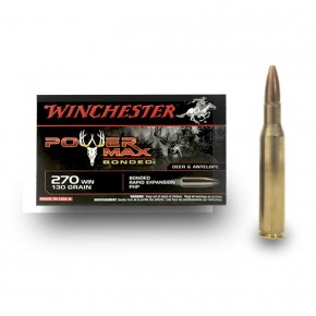 Balles Winchester 270 Win Power Max Bonded 130 gr