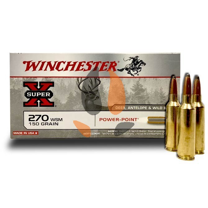 Winchester Power Point 270 Wsm 150 Grs, Acheter sur Chasse Concept