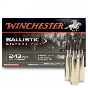 Balles Winchester 243 Win Ballistic Silvertip 95 Grs