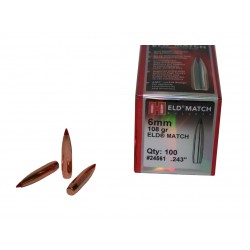 100 OGIVES HORNADY  6 MM...