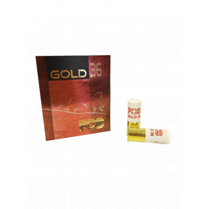 Cartouches FOB GOLD 36 GR bourre jupe plombs doré