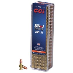 MUNITIONS 22 LR CCI MINI-MAG 40GR CUIVRÉE / 100