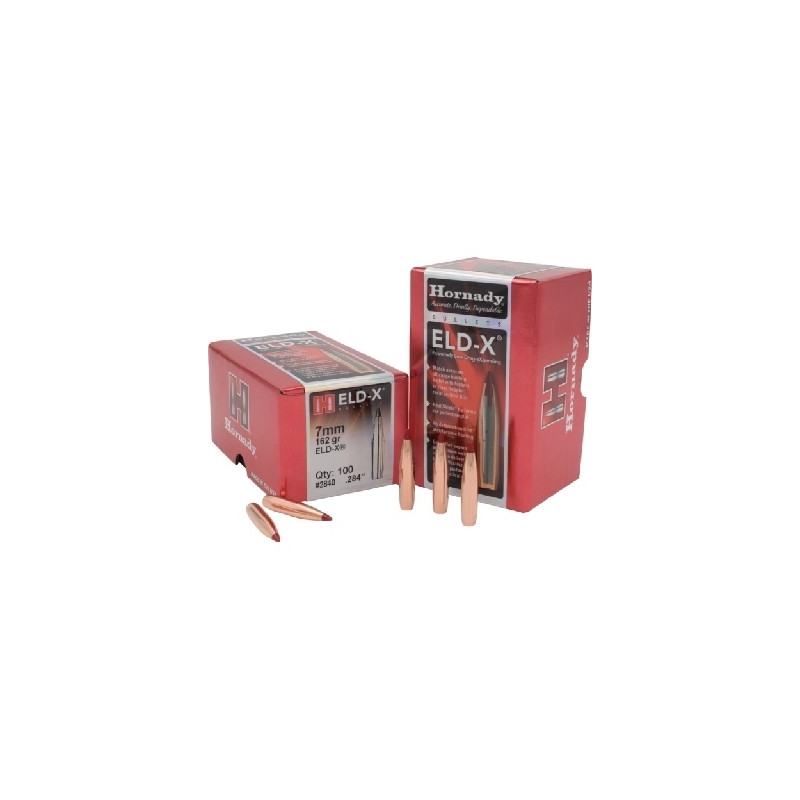 Ogives Hornady 7mm .284 162 gr ELD-X® x100