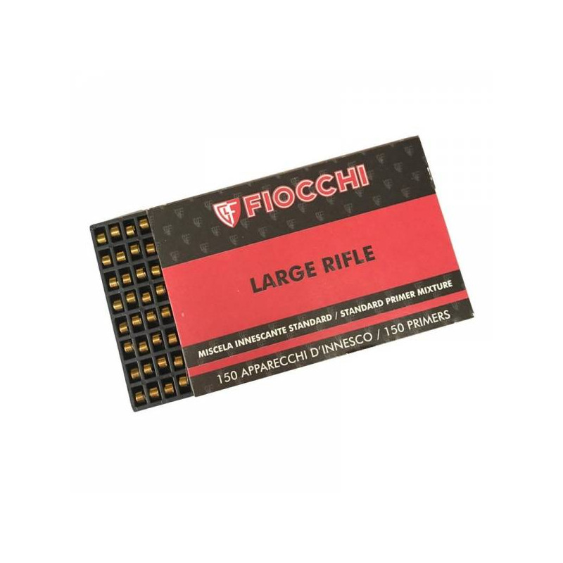 150 Amorces FIOCCHI Large Rifle - Fiabilité et Performance pour Rechargement gros calibre 150 Amorces FIOCCHI Large Rifle - Fiabilité et Performance pour Rechargement gros calibre