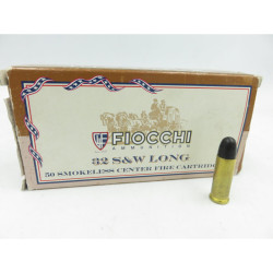 Fiocchi 32 SW Long - Cartouches de tir calibre 32 SW Long