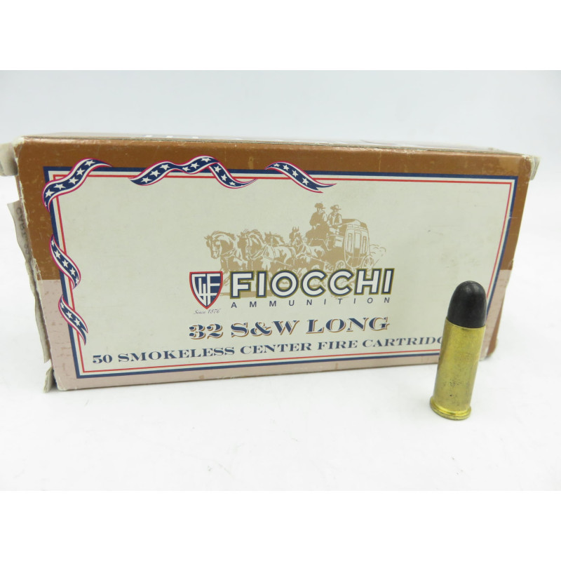 Fiocchi 32 SW Long - Cartouches de tir calibre 32 SW Long