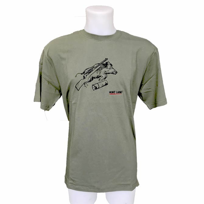 T Shirt Chasse Motif Sanglier