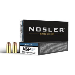 20 munitions NOSLER 9mm...