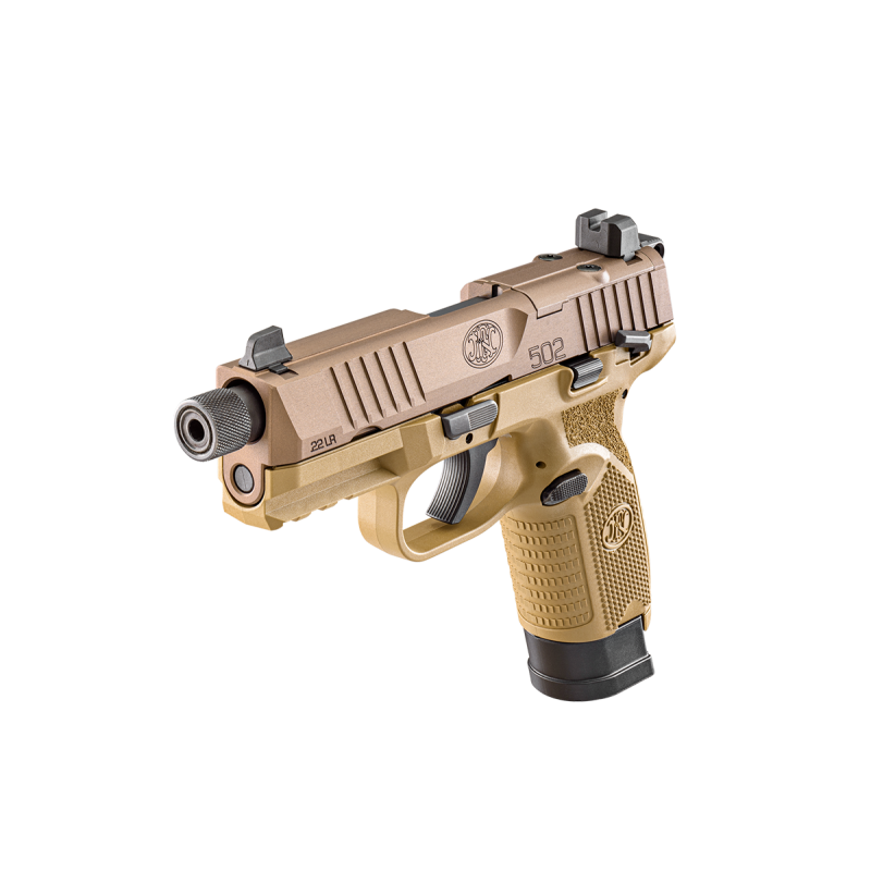 PISTOLET FN 502 TACTICAL FDE MOS 22 LR PISTOLET FN 502 TACTICAL FDE MOS 22 LR
