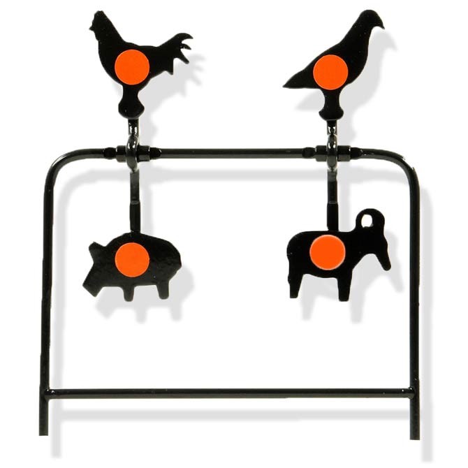 Cible basculante Gamo 4 animaux métalliques