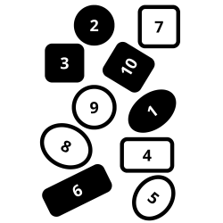 CIBLE COGNITIVE 50X70CM