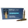 MUNITIONS PARTIZAN CALIBRE 222 REM FMJ 55GR - 3.56G x20