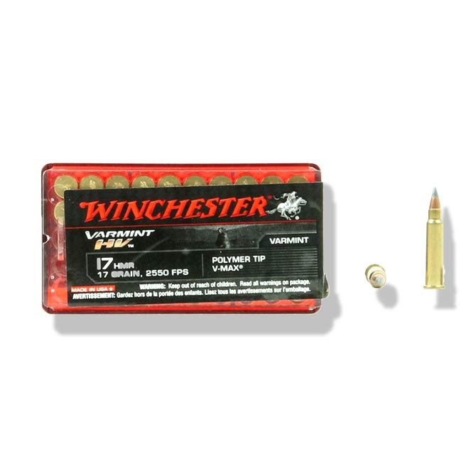 Balles Winchester 17 HMR Varmint HV