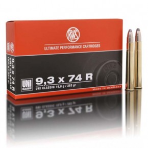 Balles RWS 9.3x74R Uni Classic 293 gr
