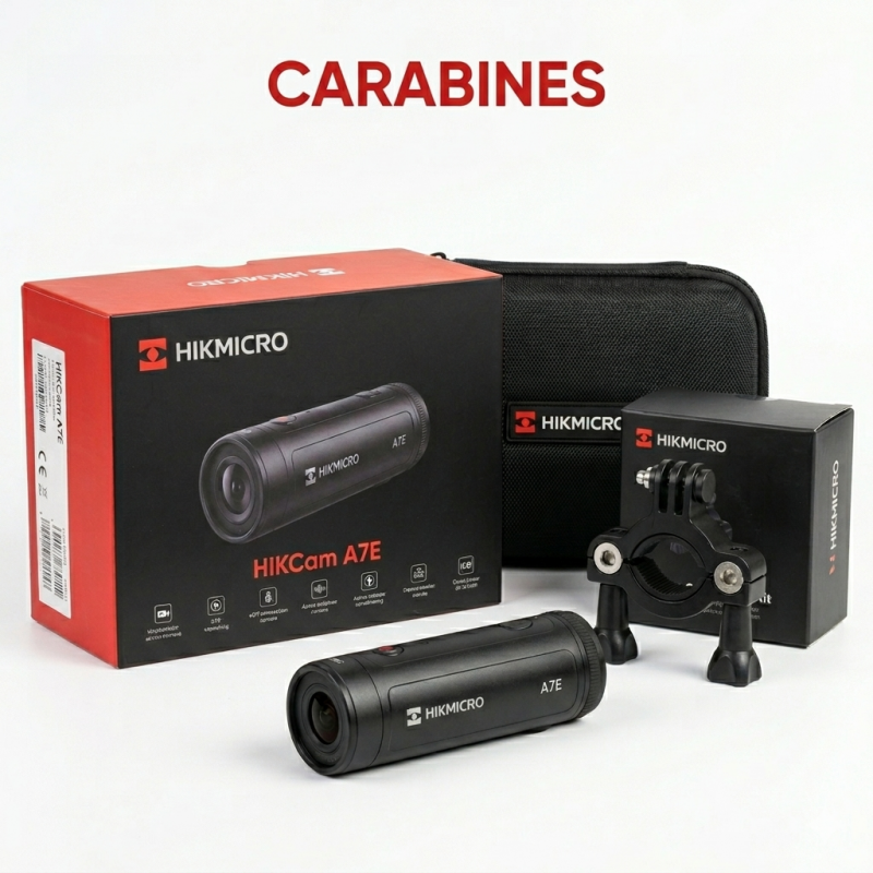 PACK HIKCAM A7E + SUPPORT CARABINE