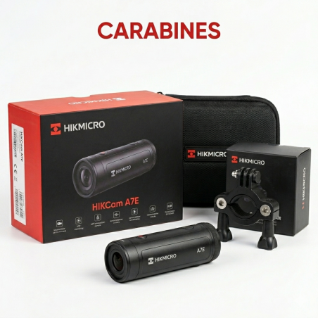 PACK HIKCAM A7E + SUPPORT CARABINE