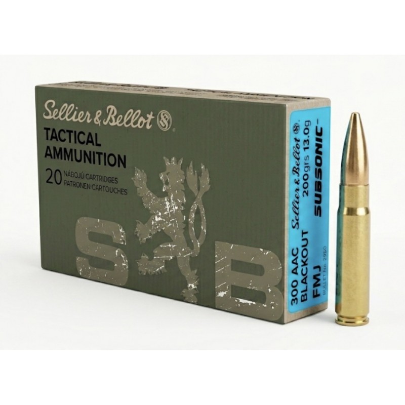 Munitions Sellier & Bellot .300 Blackout Subsonic 200gr | Chasse-Tir-Concept