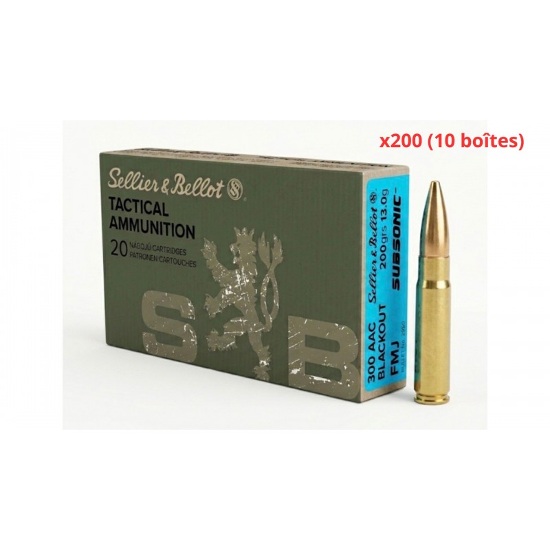 SB 300 BLACKOUT FMJ SUBSONIC 200gr