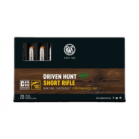 RWS CALIBRE 9.3x62 DRIVEN HUNT GREEN 250gr