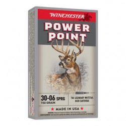 MUNITIONS WINCHESTER CALIBRE 30-06 POWER POINT 150gr - 9.7g x20