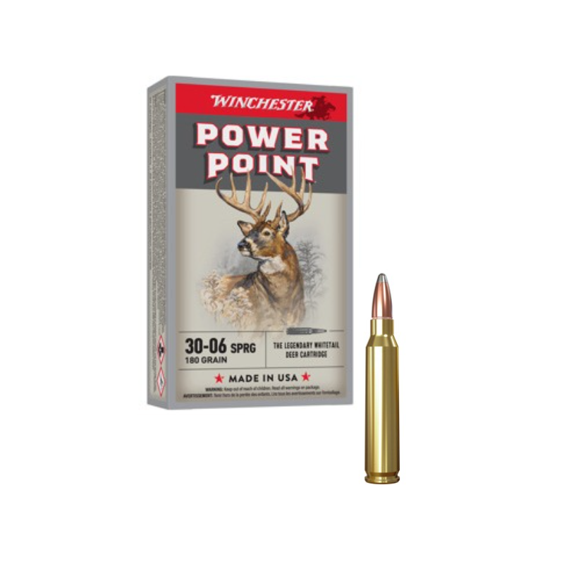 WINCHESTER CALIBRE 30-06 POWER POINT 180gr