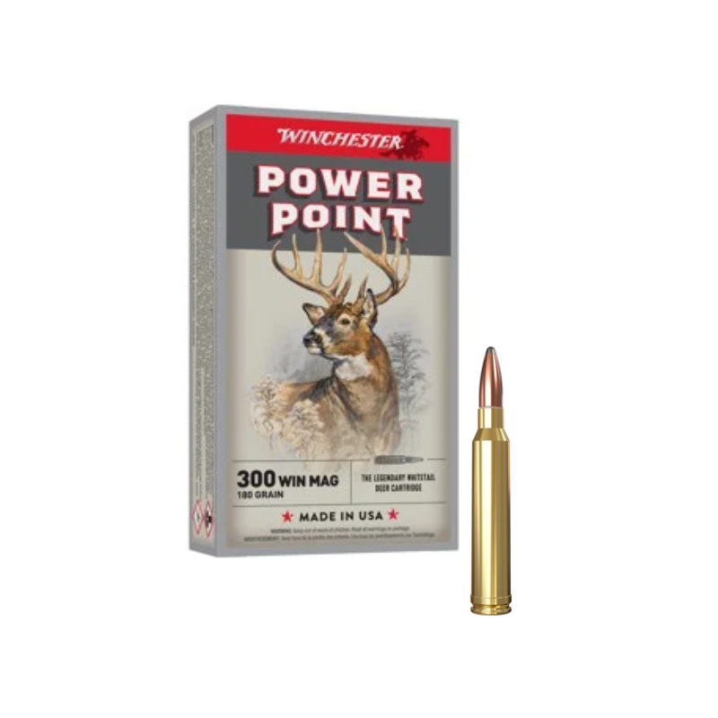 WINCHESTER CALIBRE 300WM POWER POINT 180gr