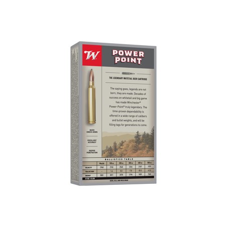WINCHESTER CALIBRE 300WM POWER POINT 180gr