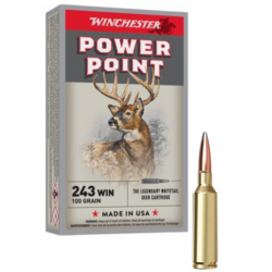 WINCHESTER CALIBRE 243 WIN POWER POINT 100gr