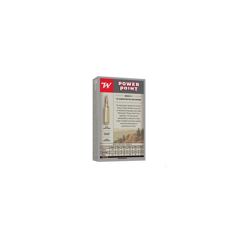 WINCHESTER CALIBRE 243 WIN POWER POINT 100gr