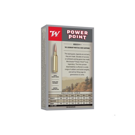 WINCHESTER CALIBRE 243 WIN POWER POINT 100gr