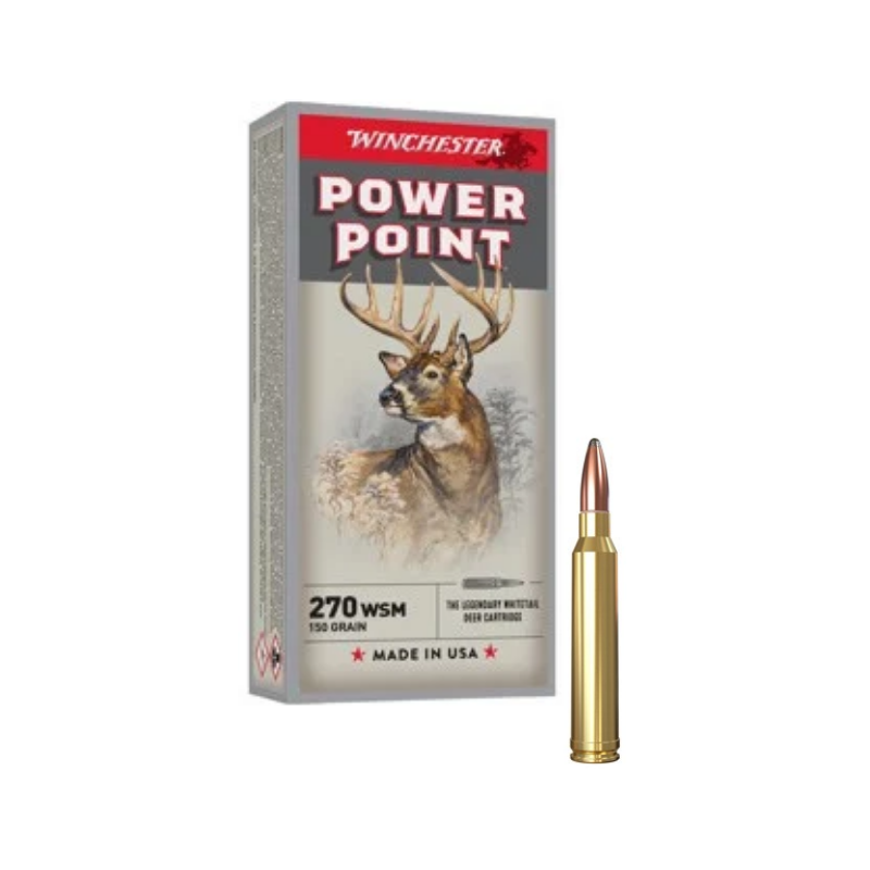 WINCHESTER CALIBRE 270 WSM POWER POINT 150gr