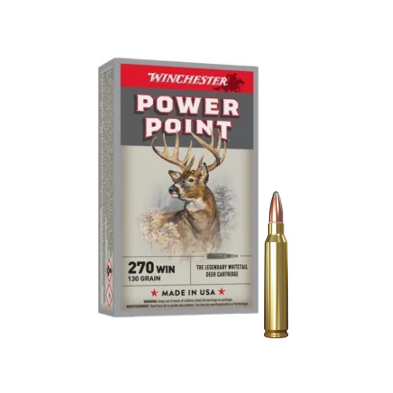 WINCHESTER CALIBRE 270 WIN POWER POINT 130gr
