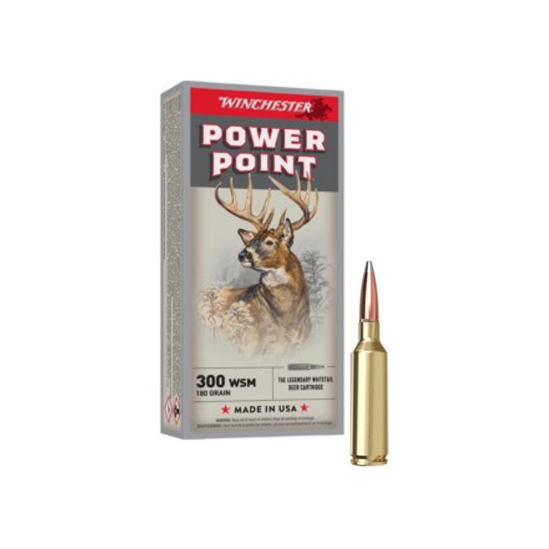 WINCHESTER CALIBRE 300 WSM POWER POINT 180gr