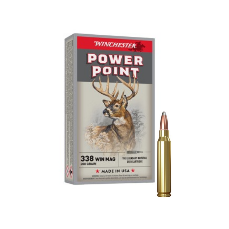 WINCHESTER CALIBRE 338 WIN POWER POINT 200gr