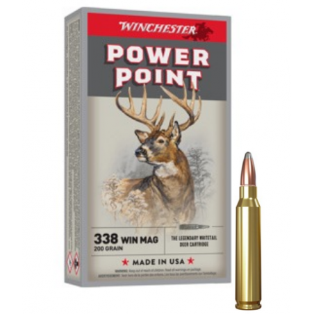 WINCHESTER CALIBRE 338 WIN POWER POINT 200gr